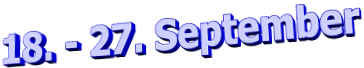 18. - 27. September